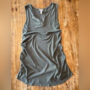 Ingrid & Isabel Olive Green Maternity Sleeveless Top